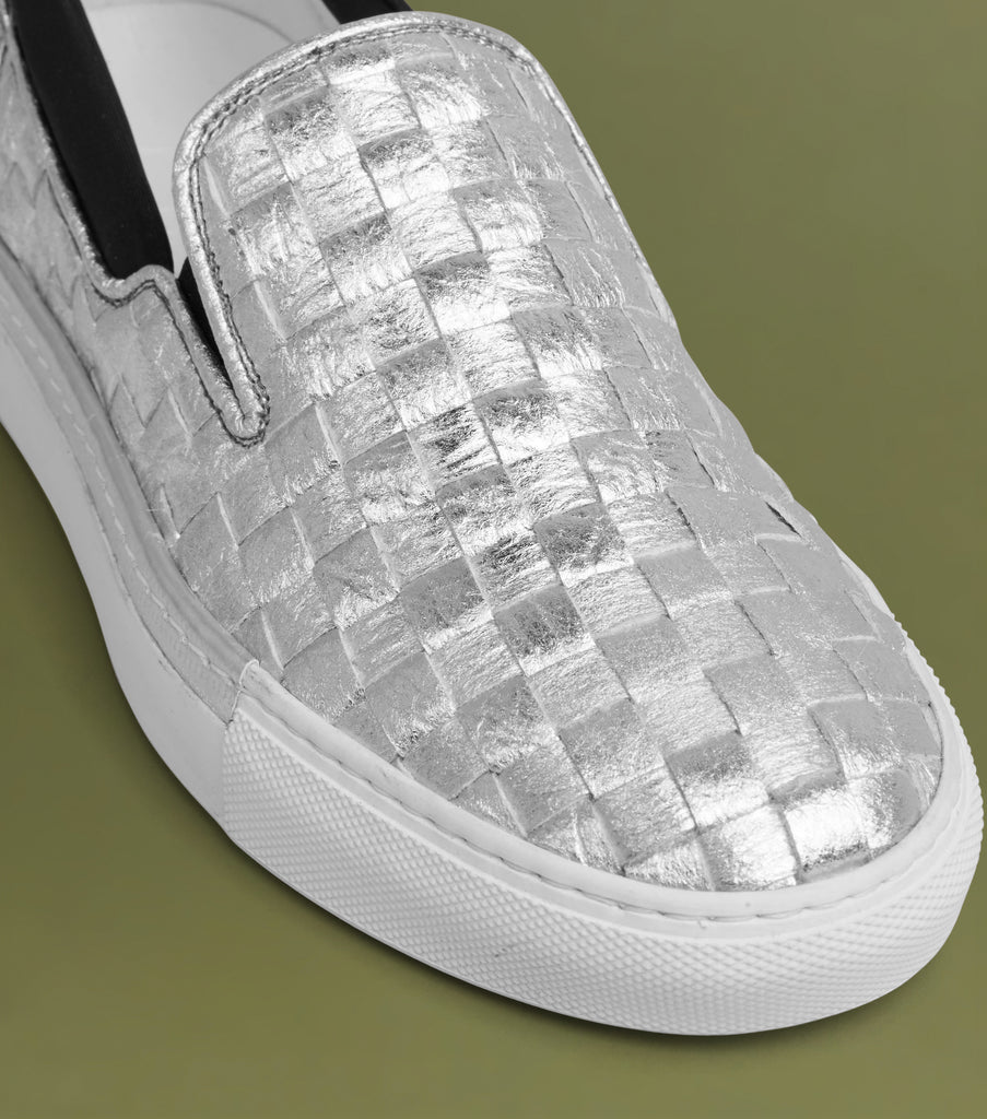 Greta:  Woven Silver