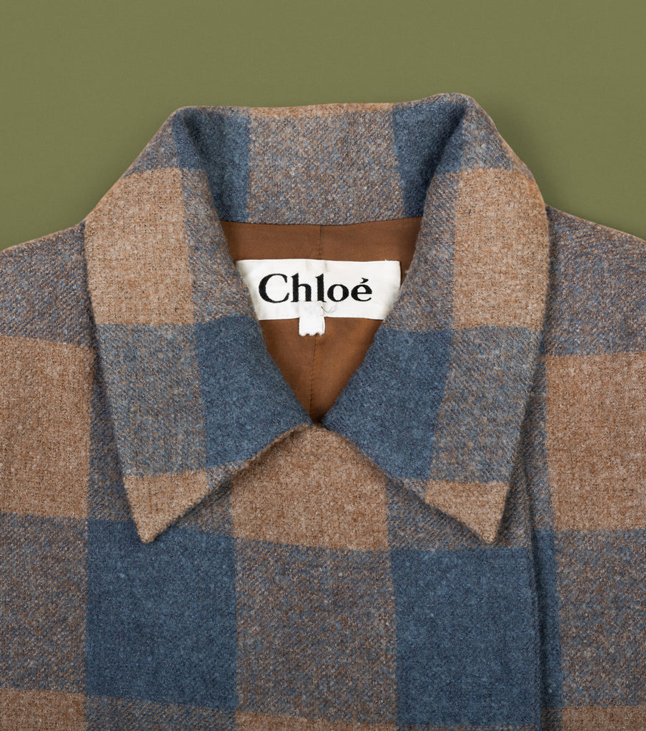 Chloe blazer: Orange / Blue