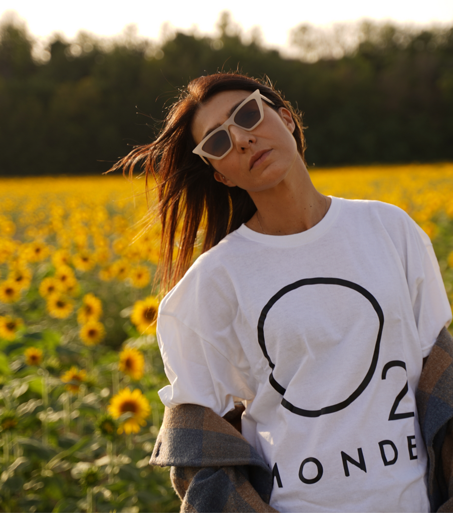 O2 Monde T-Shirt:White/Black