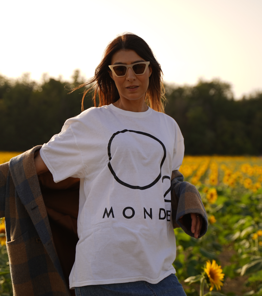 O2 Monde T-Shirt:White/Black