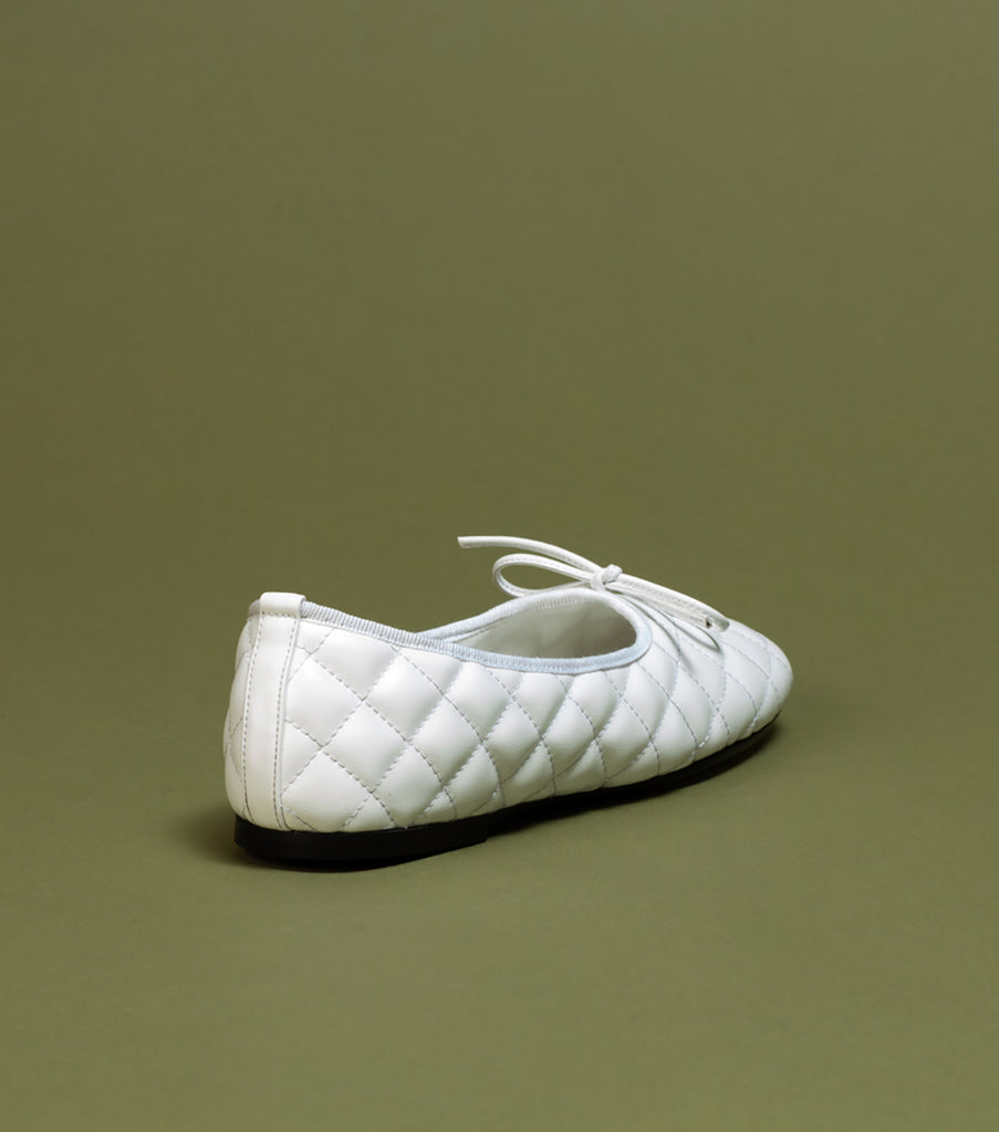 May: White Quilted