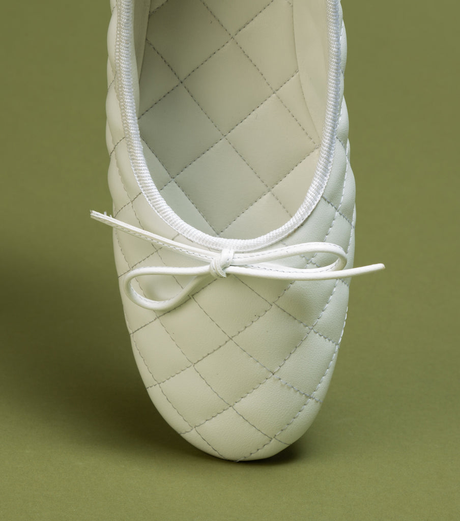 May: White Quilted